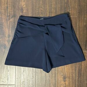 Trina Turk Navy Tie-Front Shorts (Size 4)